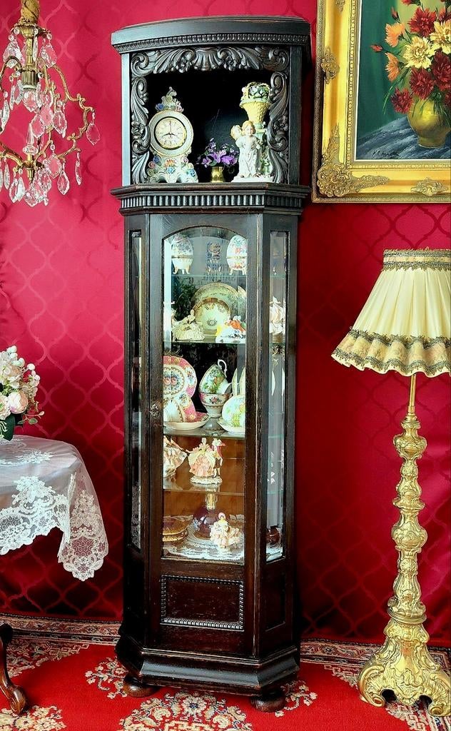 Vitrine en chêne, Antiquités & Art, Enlèvement