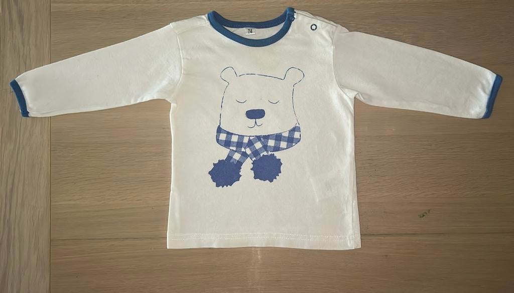🐻‍❄️ Longsleeve maat 74, Kinderen en Baby's, Babykleding | Maat 74, Zeeman, Ophalen of Verzenden, Zo goed als nieuw, Jongetje
