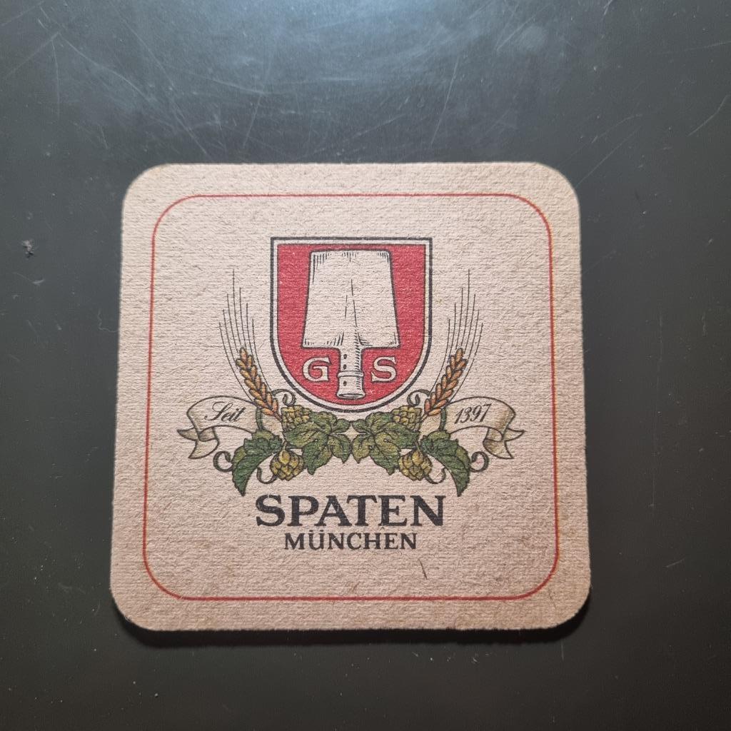 Sous Bock Spaten München (modèle 2), Collections, Enlèvement ou Envoi, Utilisé, Sous-bock, Autres marques