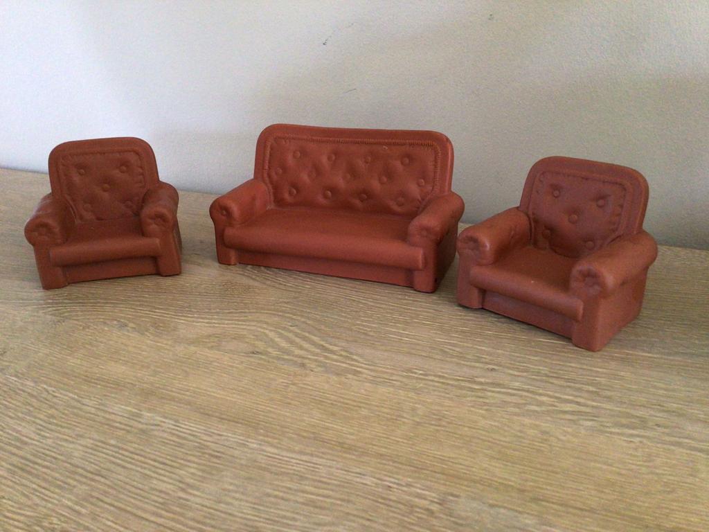 Salon de maison de poupée vintage, Migliotari, Italie, Enlèvement ou Envoi, Utilisé, Maison de poupées