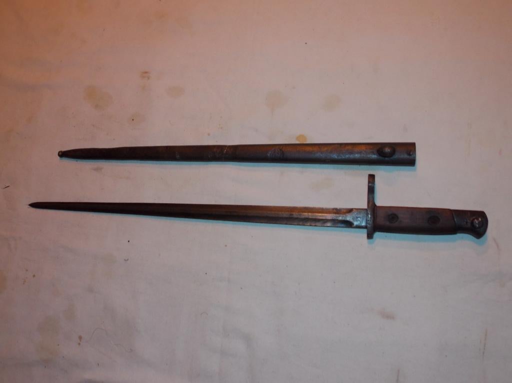 WWI Belgische M1916 bajonet, Verzamelen, Ophalen of Verzenden, Landmacht, Overige typen