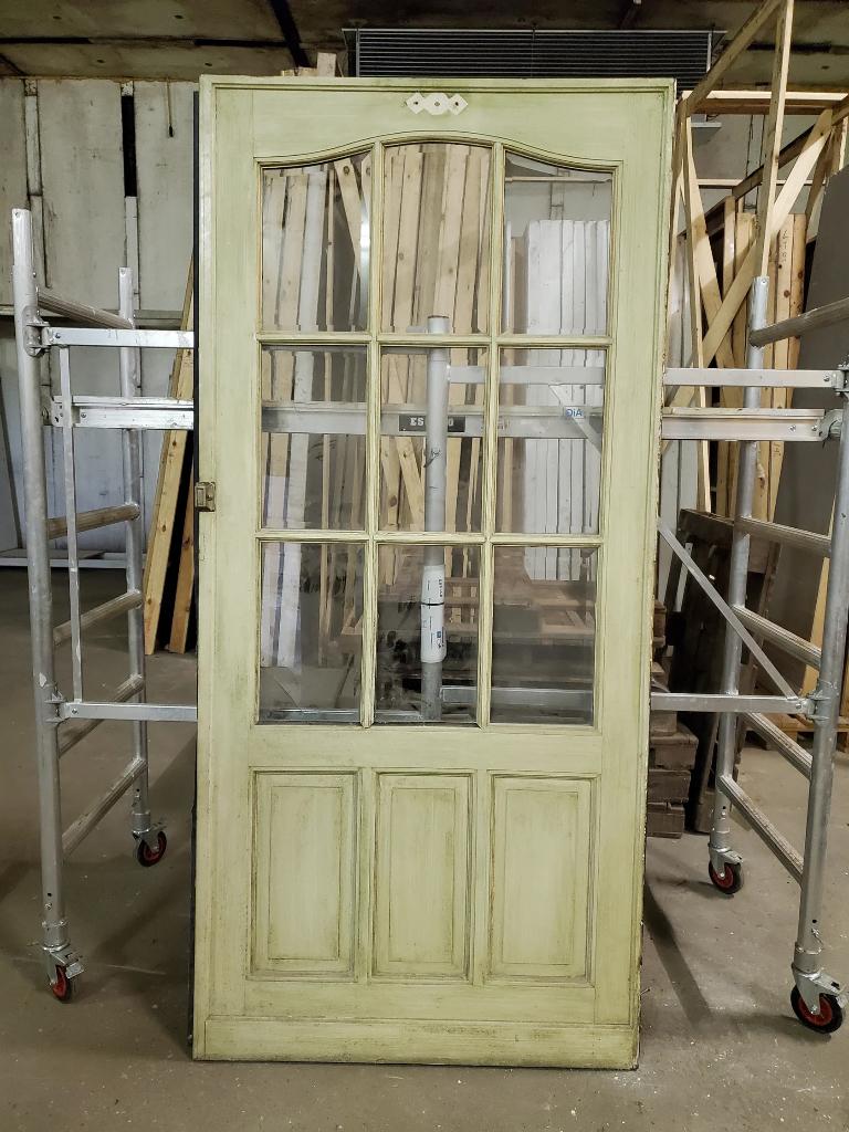 Houten deur van gegoten glas (PO19A-B), Ophalen, Gebruikt