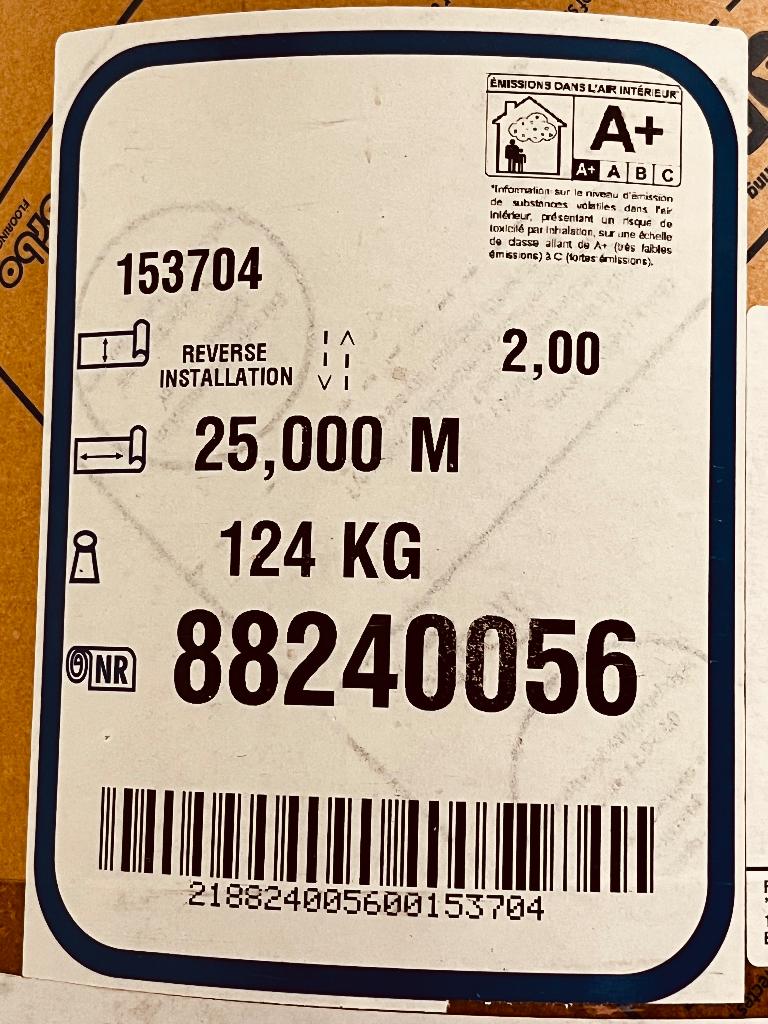 rol linoleum Forbo, nieuw 2 m x 25 m , wit/beige, Ophalen, Beige, Overige typen, Nieuw