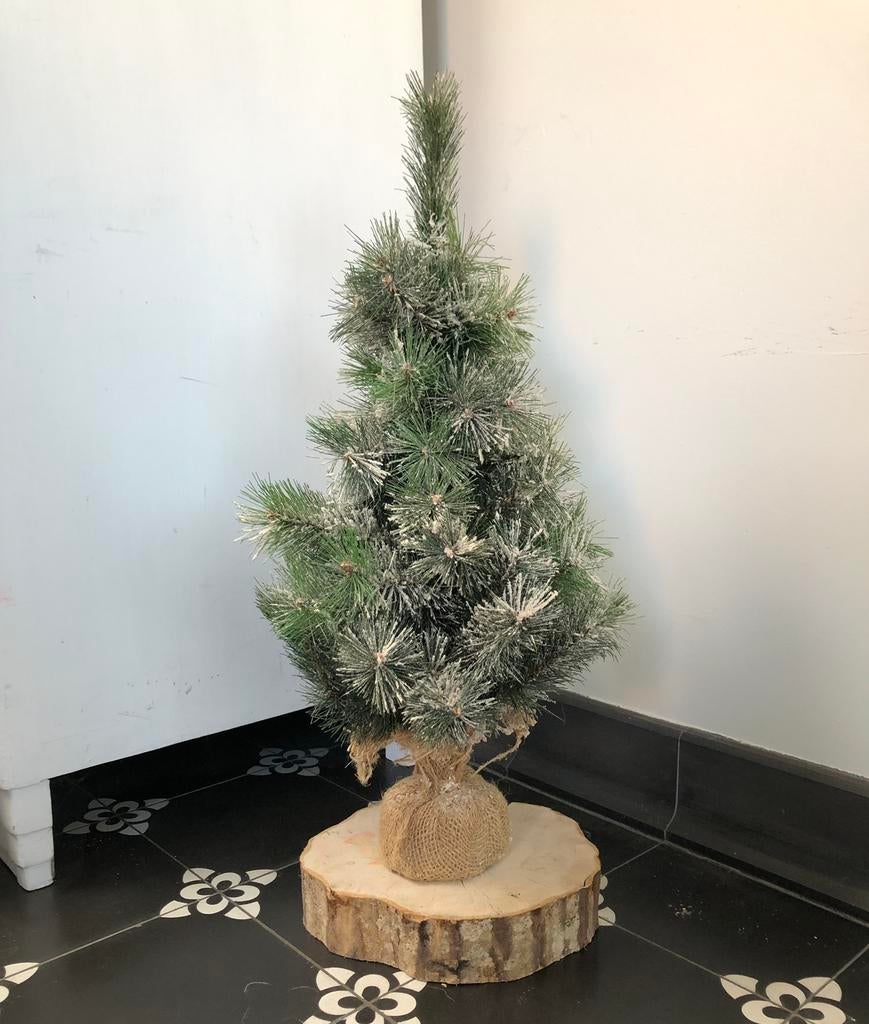 mini kerstboom 60cm sneeuweffect, Diversen, Kerst, Zo goed als nieuw, Ophalen of Verzenden