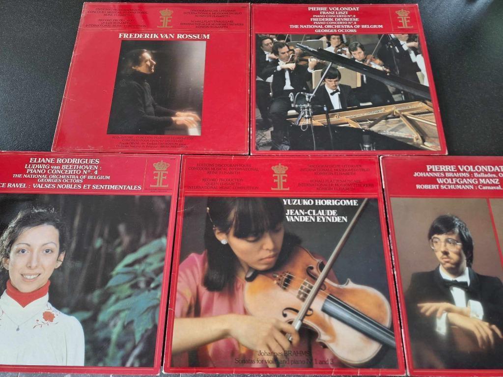 QUEEN ELISABETH MUSIC COMPETITION 5 x Lp's Vinyl, Ophalen of Verzenden, Kamermuziek, Gebruikt, 12 inch