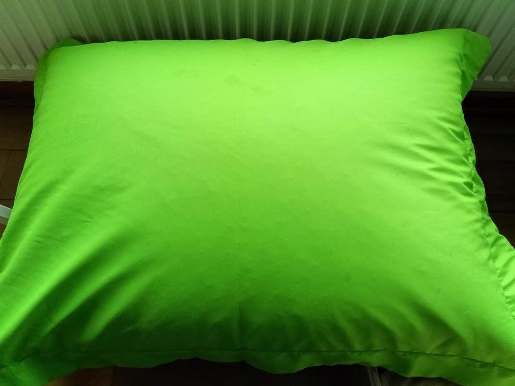 Groot groen kussen, Ophalen of Verzenden, Zo goed als nieuw, Groen, Rechthoekig