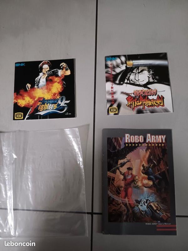 notices aes neo geo, Consoles de jeu & Jeux vidéo, Enlèvement, Utilisé