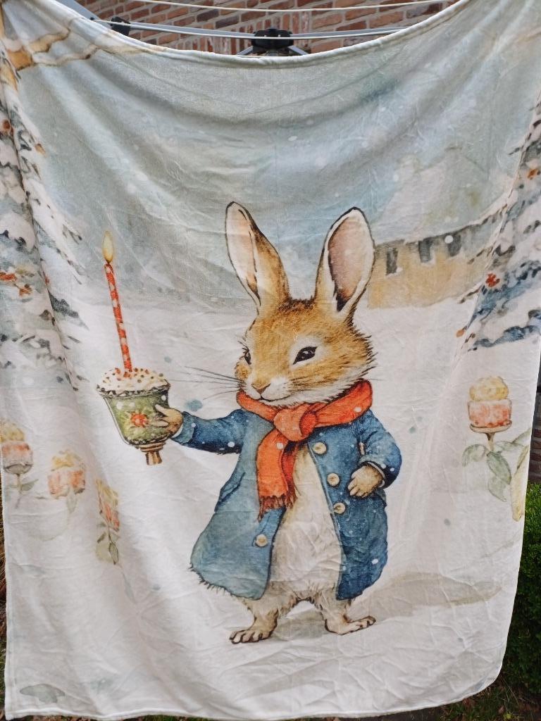 Fleece deken Pieter Konijn, Enlèvement, Couverture