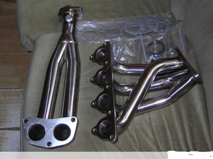 nieuw inox-spagettieuitlaat voor honda crx +civic 1988-2000, Envoi, Neuf, Honda