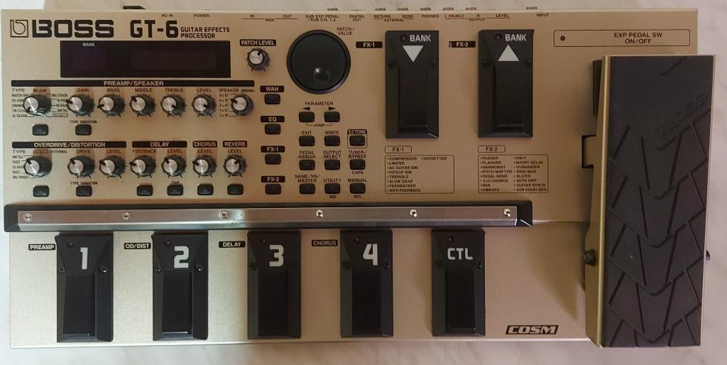 BOSS GT-6 Gitaar Effects Processor, Enlèvement, Utilisé, Multi-effet