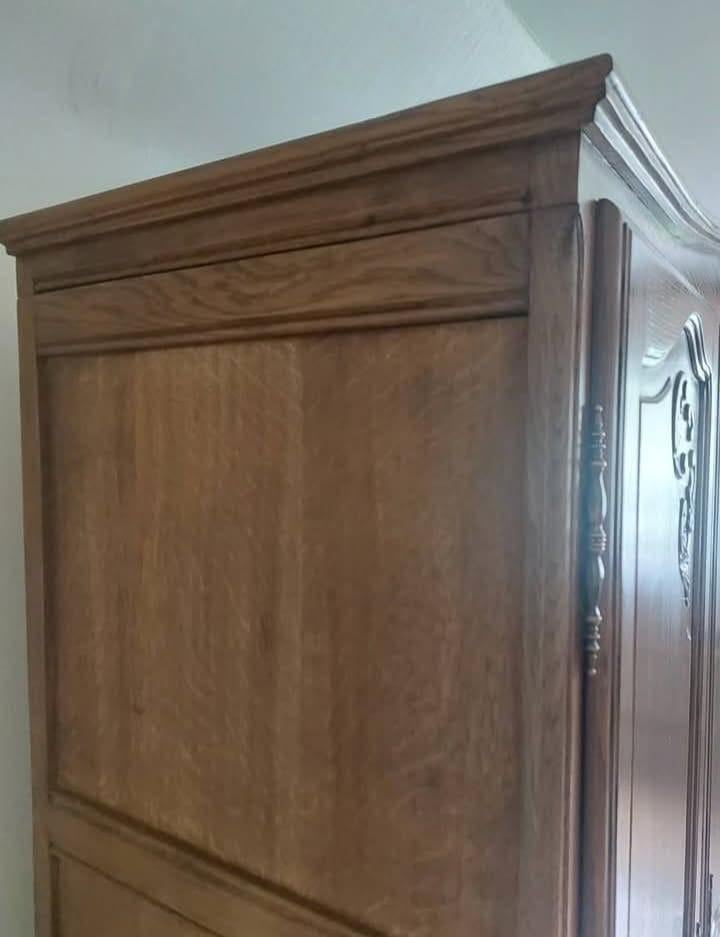 Eiken kast met bedframe, Enlèvement