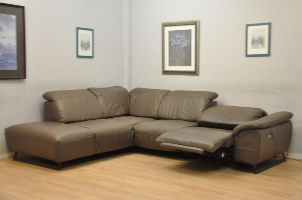 Splendide salon CUIR 235x290cm relax électrique moderne, Enlèvement, Comme neuf, Cuir