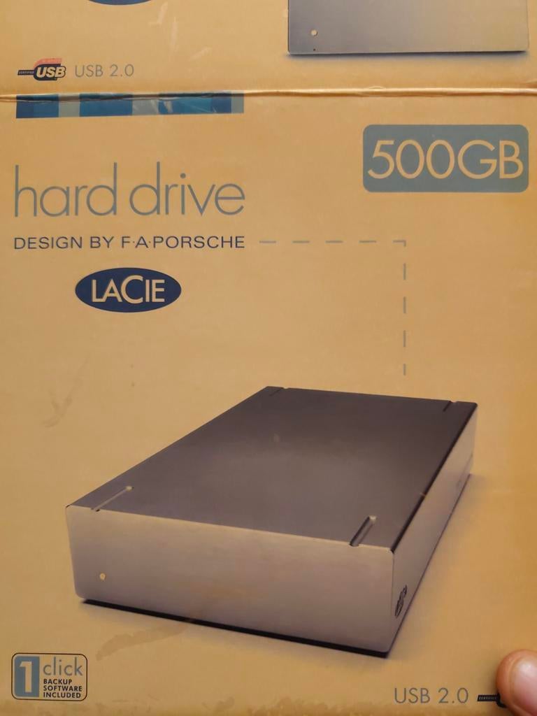 Externe harddrive 500 GB, Computers en Software, Harde schijven, Ophalen, Lacie, Zo goed als nieuw, 500GB