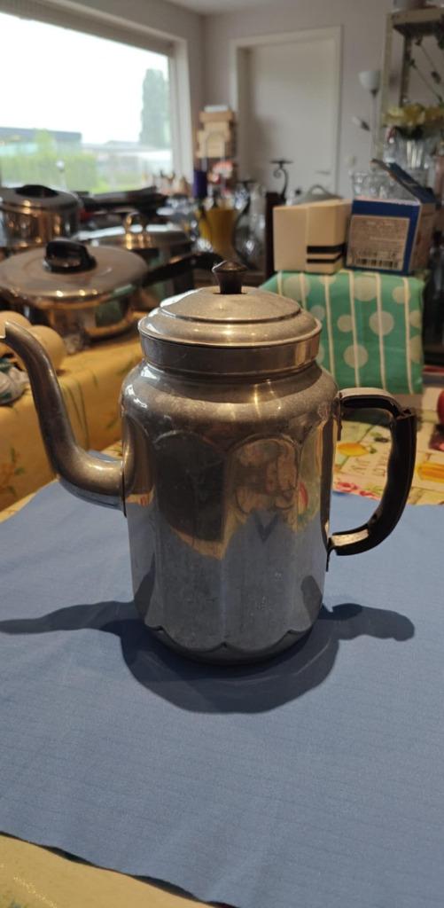 koffiekan plus filterzak vintage in inox, Ophalen of Verzenden