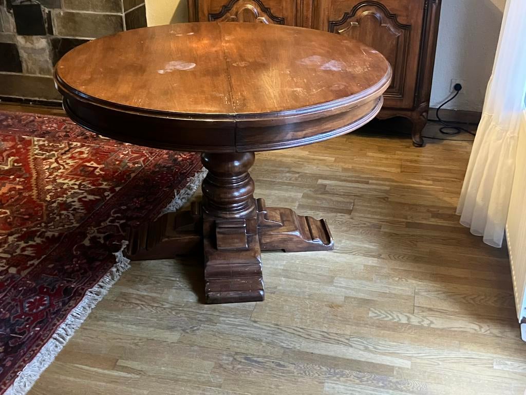 Uitschuifbare ronde eettafel, Enlèvement