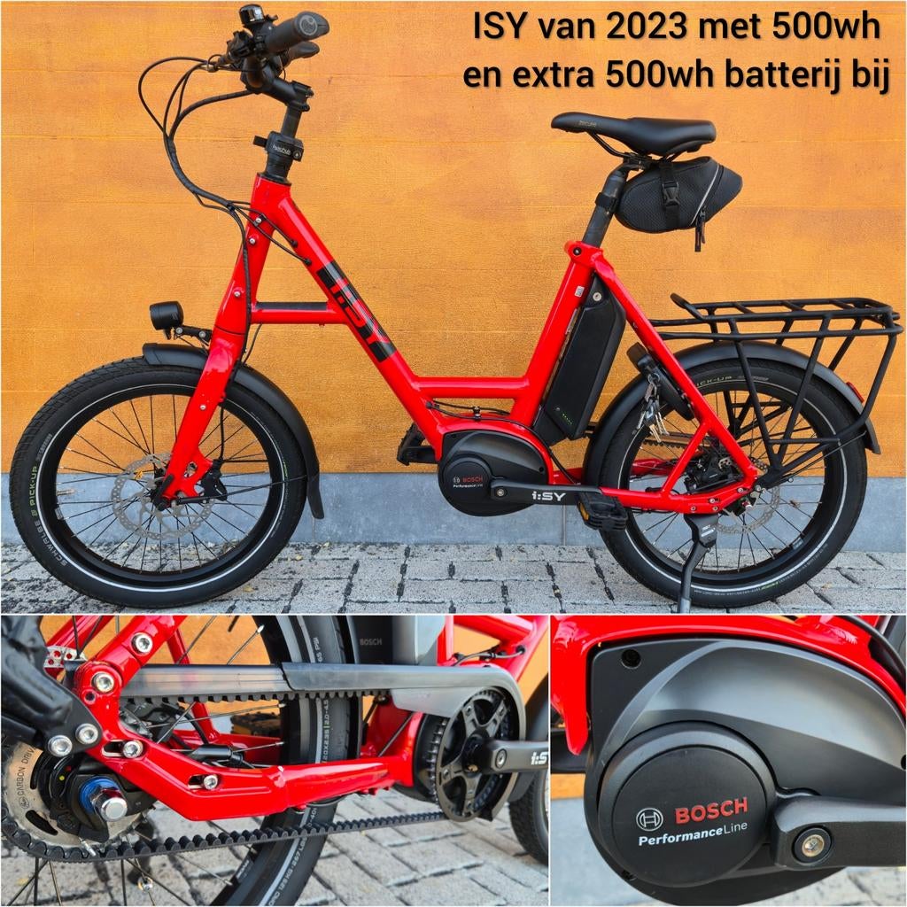 I:SY E5 ZR F Rood Comfort Belt 500Wh 2023 Elektrische fiets, Fietsen en Brommers, Ophalen, Zo goed als nieuw, 50 km per accu of meer