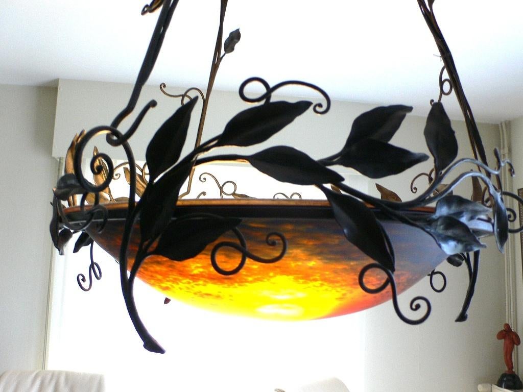 Carion avec plaque de verre signée Schneider, Enlèvement