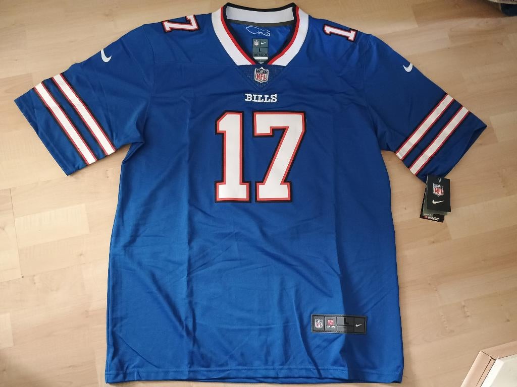 Buffalo Bills Jersey Allen maat: L, Kleding | Heren, Sportkleding, Maat 52/54 (L), Blauw, Overige typen, Nieuw