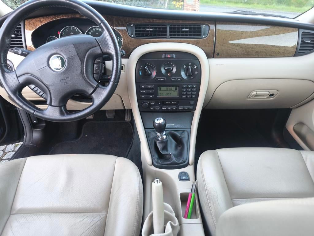 Jaguar X type, 2 L Benzine, V6, V6, 115 kW, 150 pk, 123k, Auto's, Beige, Bedrijf, 5 deurs, Onderhoudsboekje