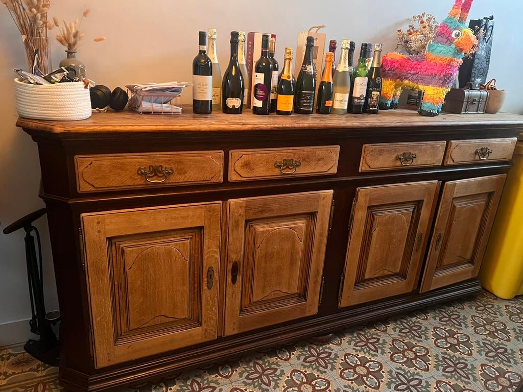 Buffetkast, Huis en Inrichting, Ophalen, Gebruikt, Eikenhout, Met deur(en)