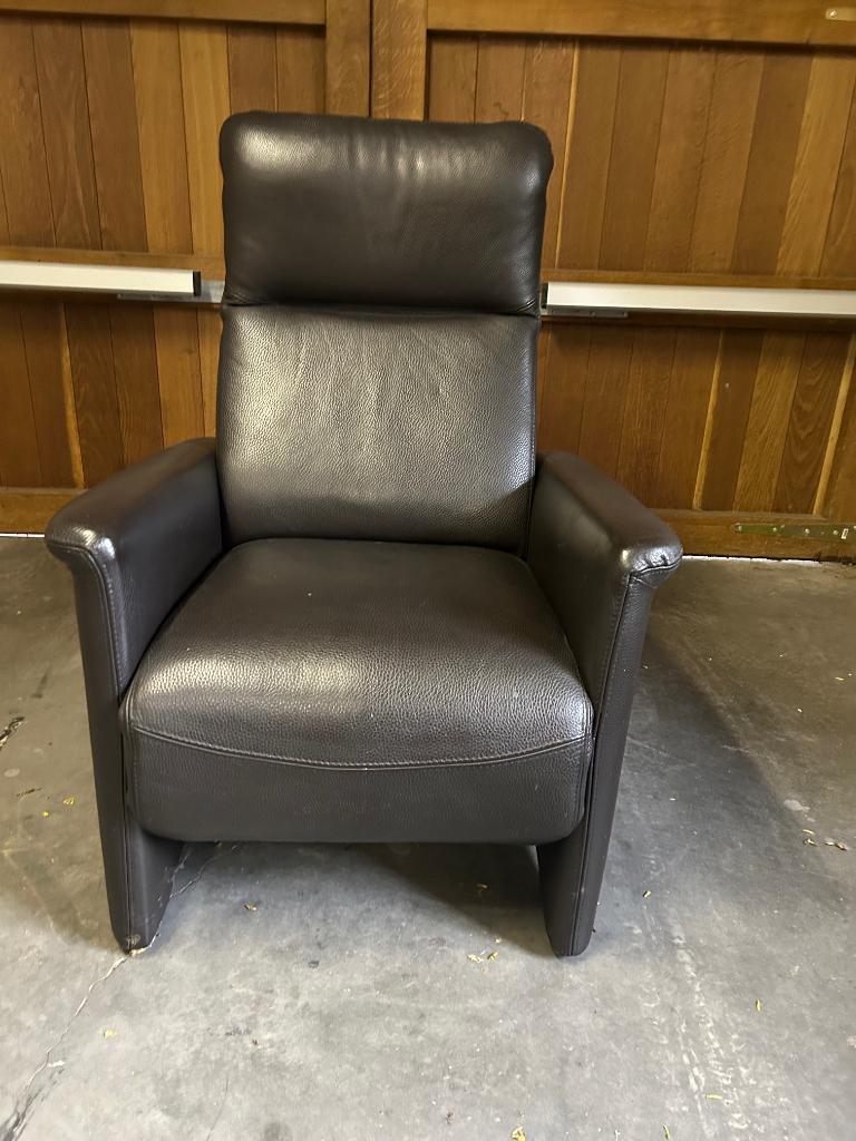 Lederen relax zetel, Enlèvement, Comme neuf, Cuir