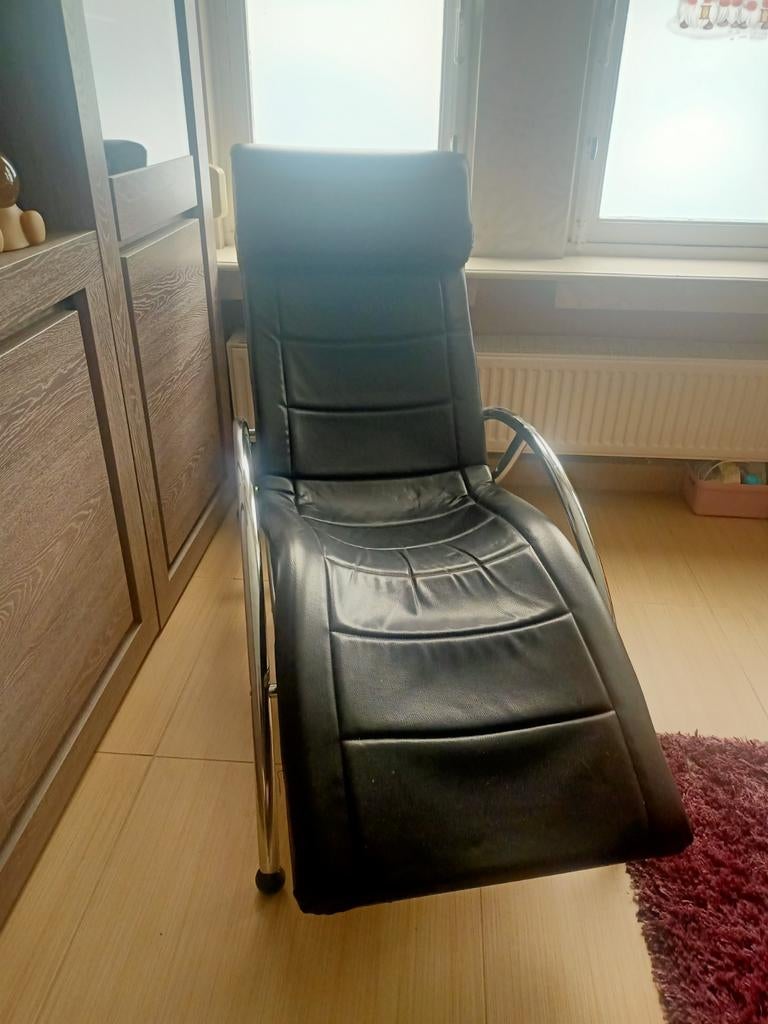 Mooi Kare vintage design relax met chroom afwerking, Maison & Meubles, Enlèvement