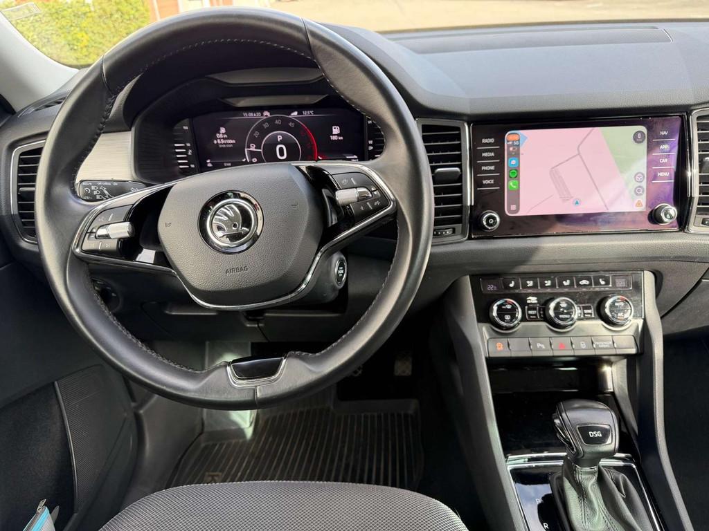Skoda Kodiaq 2.0TDi DSG Keyless/Carplay/Android/Facelift/Cam, Auto's, Stof, Gebruikt, Zwart, Bedrijf