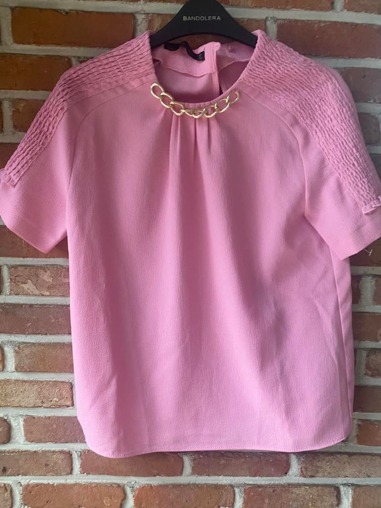 Zara blouse maat small roze, Ophalen of Verzenden, Nieuw, Maat 36 (S), Roze