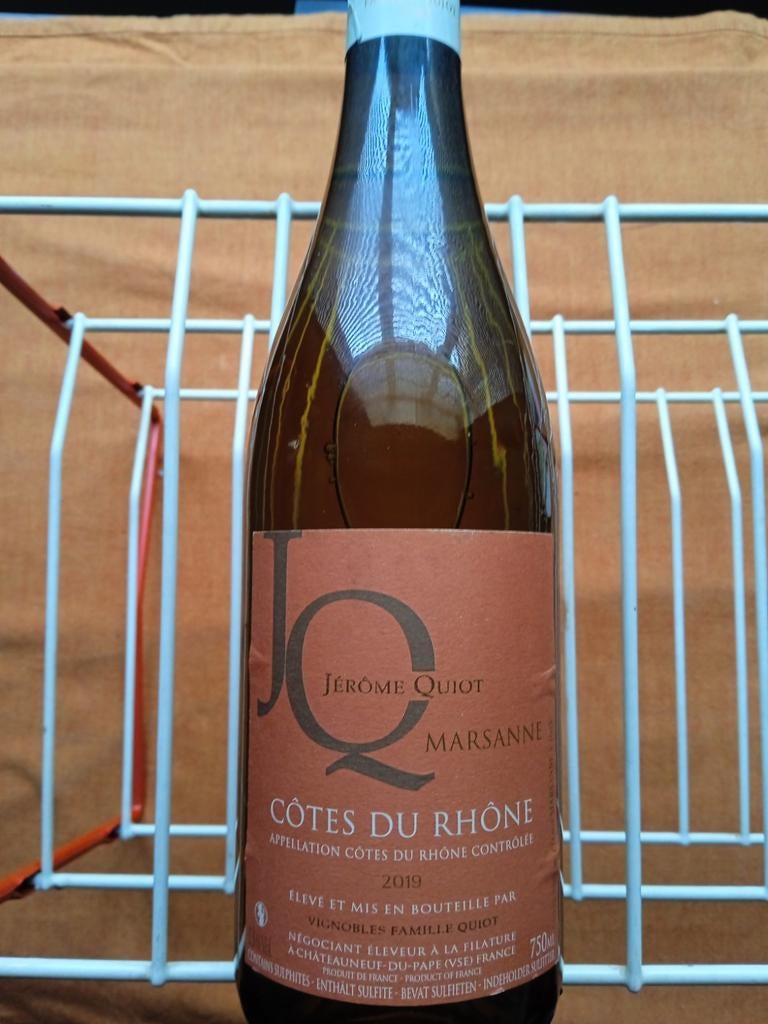 Jerôme Quiot Marsanne 2019, Côtes du Rhône, Collections, Vins, Enlèvement ou Envoi, Comme neuf, Vin blanc, France