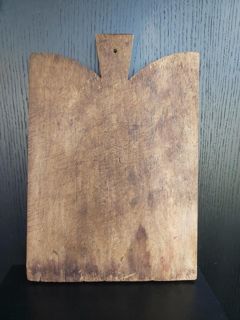 Grote (47cm) oude franse snijplank / broodplank, patiné !, Ophalen of Verzenden