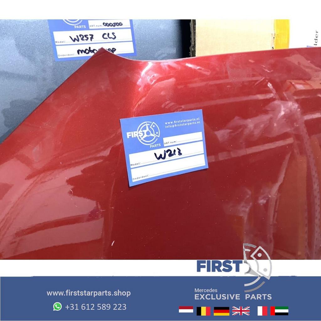 W213 S213 MOTORKAP ROOD ORIGINEEL Mercedes E Klasse 2016-202, Gebruikt, -, Voor, Ophalen of Verzenden