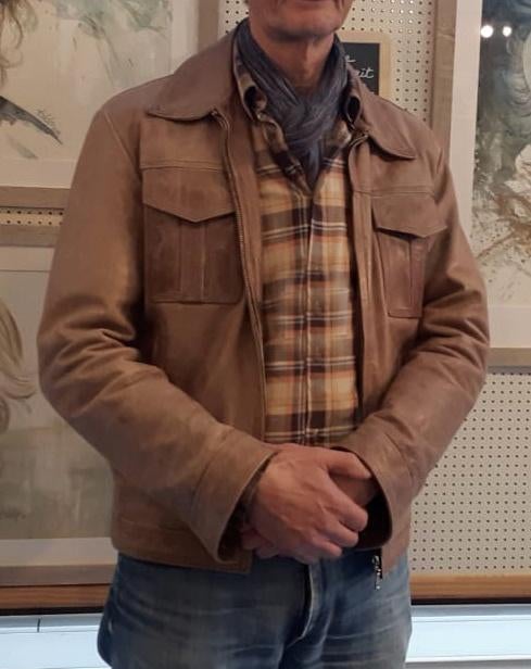 BLOUSON CUIR HOMME L MARQUE CHYSTON, Enlèvement ou Envoi, Seconde main, Hommes