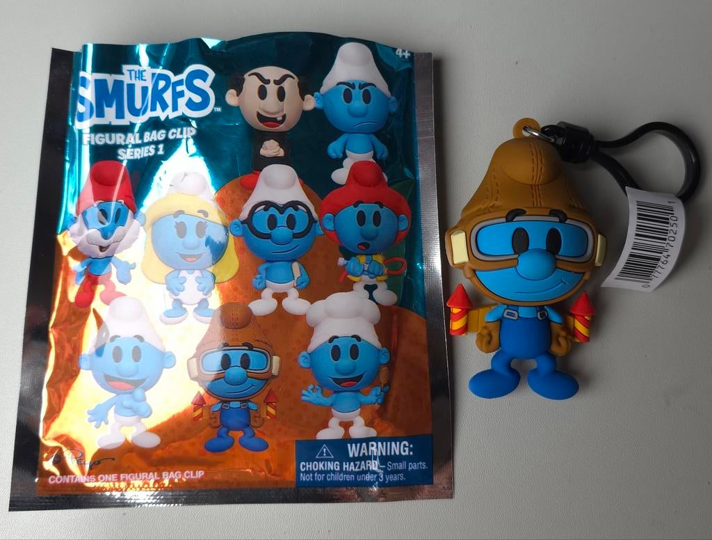 Porte-clé figurine Schtroumpf Bricoleur neuf, Collections, Schtroumpfs, Neuf, Poupée, Figurine ou Peluche, Schtroumpf Bricoleur