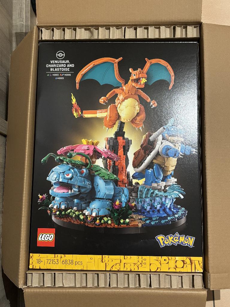 Lego Pokémon Venusaur, Charizard en Blastoise 72153, Enlèvement, Neuf, Ensemble complet, Lego