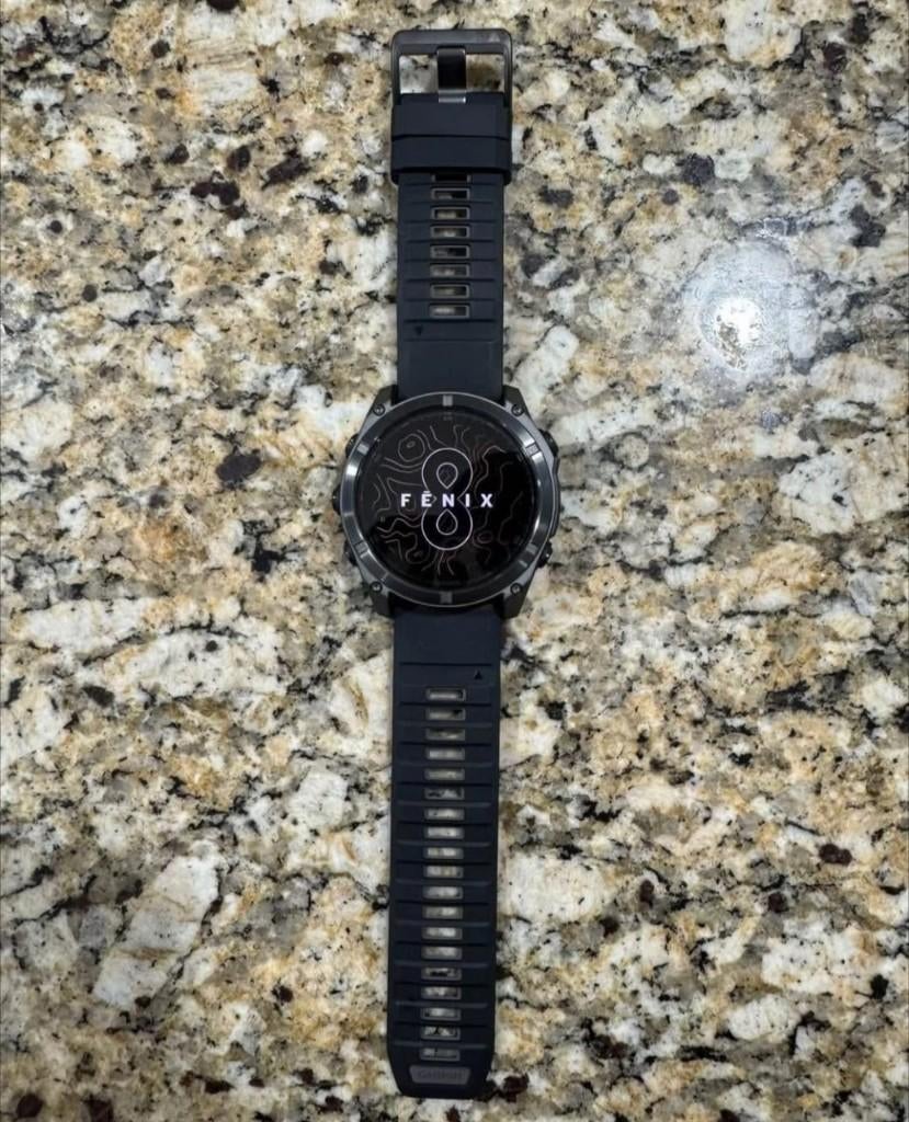 Montre connectée GPS Garmin Fenix 8, 51 mm, AMOLED, Enlèvement ou Envoi, GPS, Comme neuf