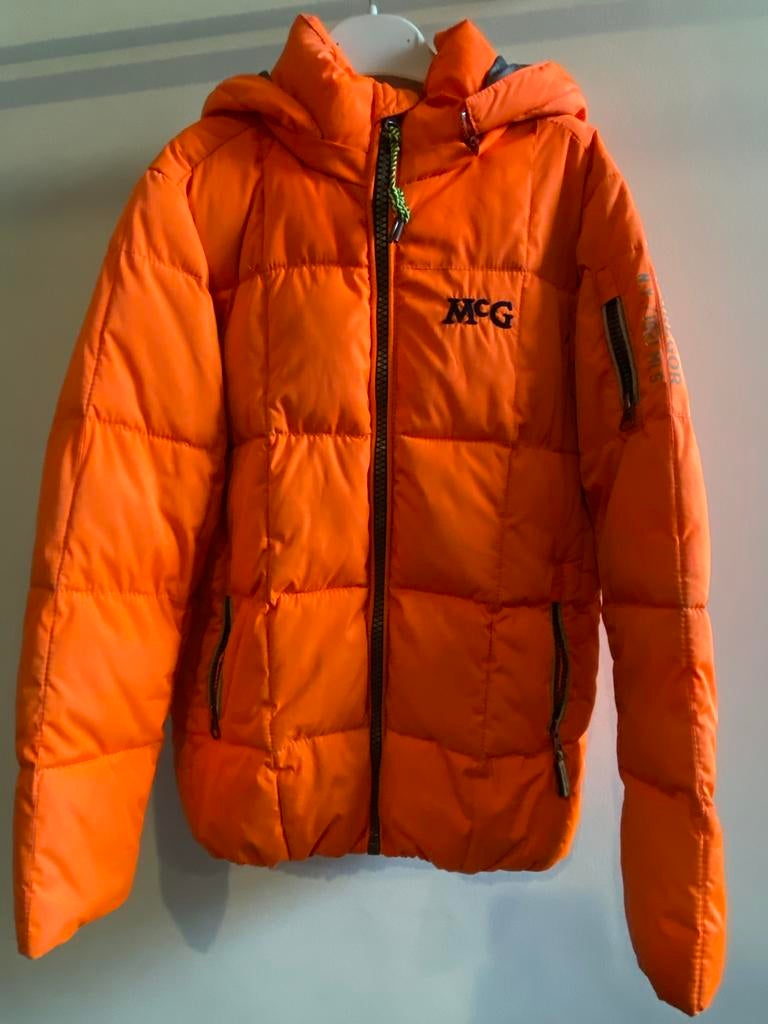 Veste rembourrée à capuche McGregor orange en taille 140, Enlèvement ou Envoi, Utilisé, Garçon, Manteau