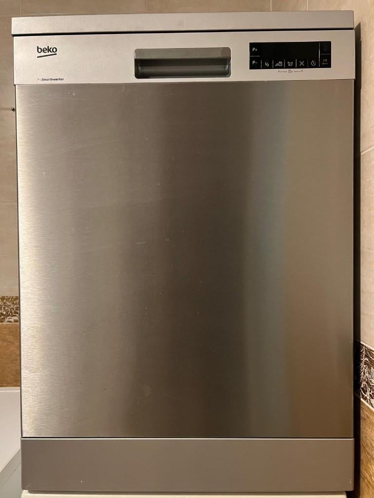 Beko ProSmartInverter Vaatwasser – RVS – Nette staat, Elektronische apparatuur, Vaatwasmachines, Ophalen, Zo goed als nieuw, Vrijstaand