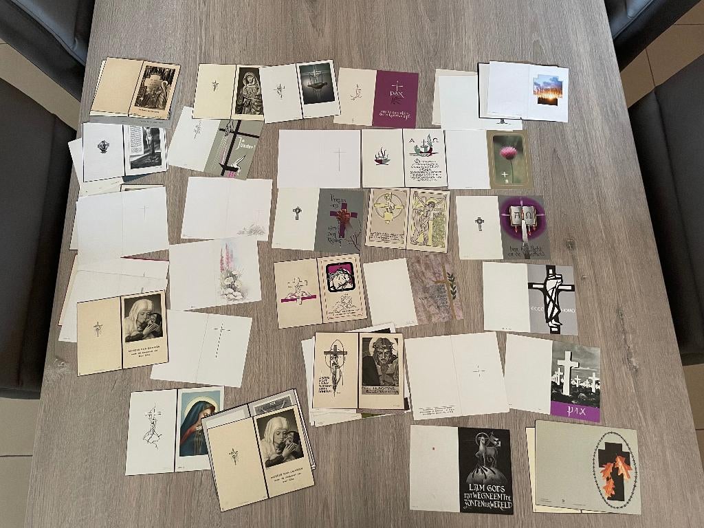 Oude bidprentjes, Ophalen, Bidprentje