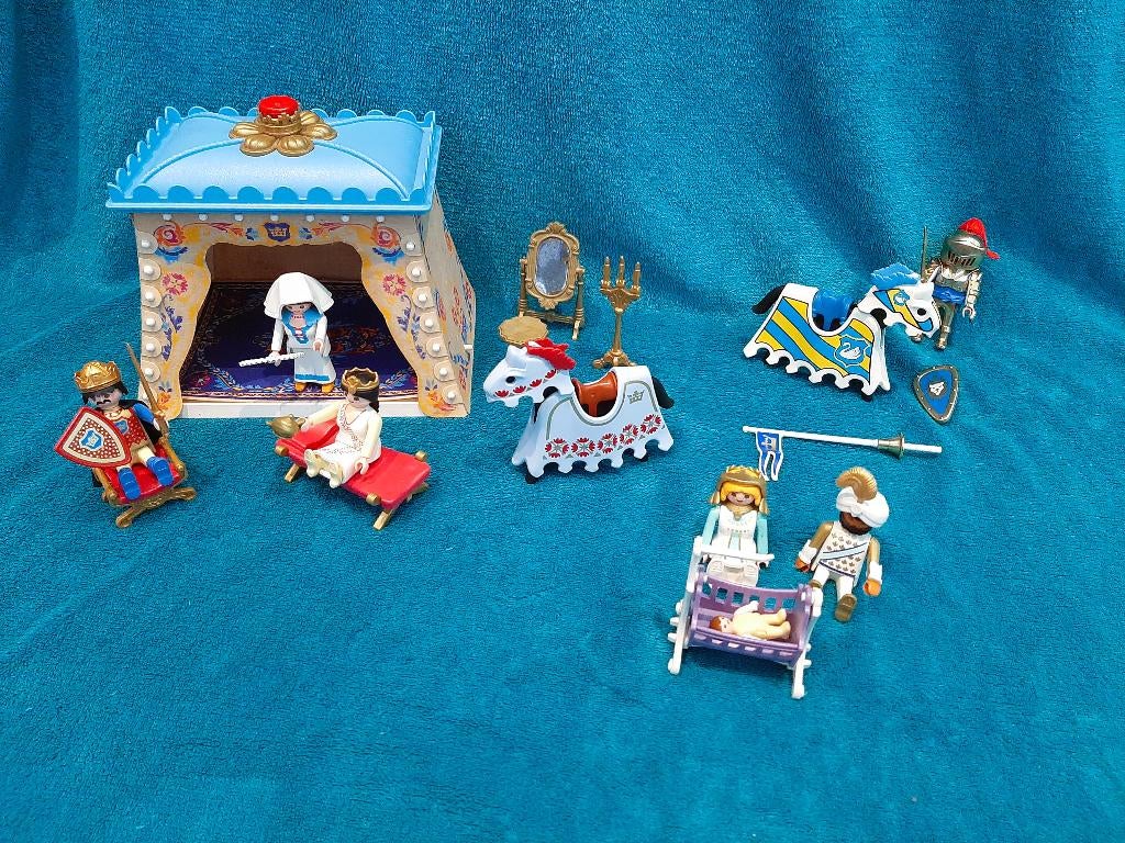 playmobil koning en ridders, Kinderen en Baby's, Speelgoed | Playmobil, Ophalen, Zo goed als nieuw, Complete set