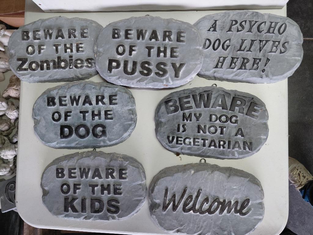 tuinbeelden - diverse spreuken 2 + 1 gratis, Enlèvement ou Envoi, Neuf, Béton, Autres types