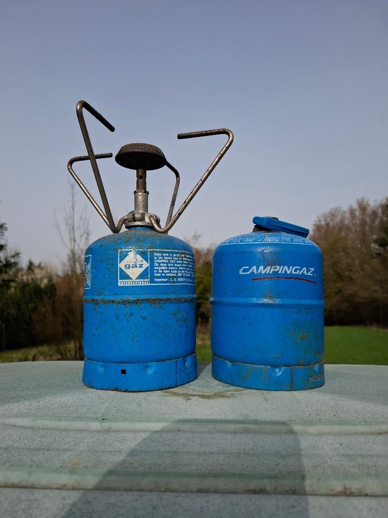 Bonbonnes campingaz 901+Réchauds, Enlèvement, Utilisé