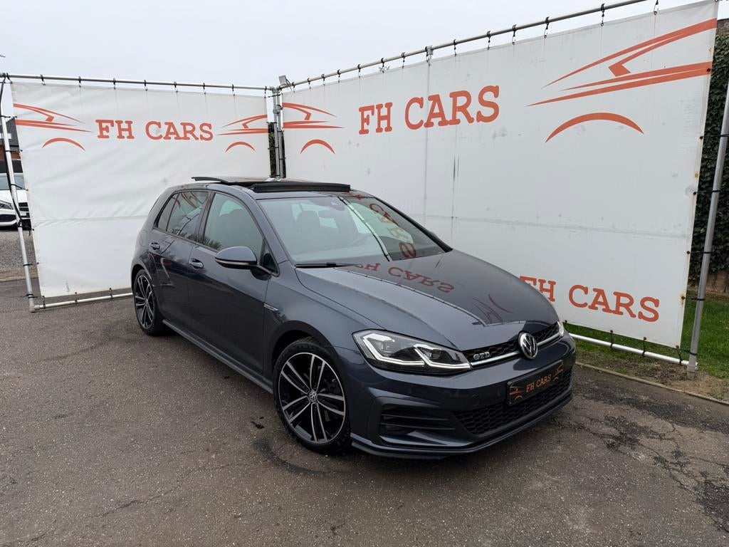 VOLKSWAGEN GOLF 7.5 GTD 184 PK DSG *PANORAMIC*FULL OPTION*, Auto's, 4 cilinders, Leder, Bedrijf, 5 deurs