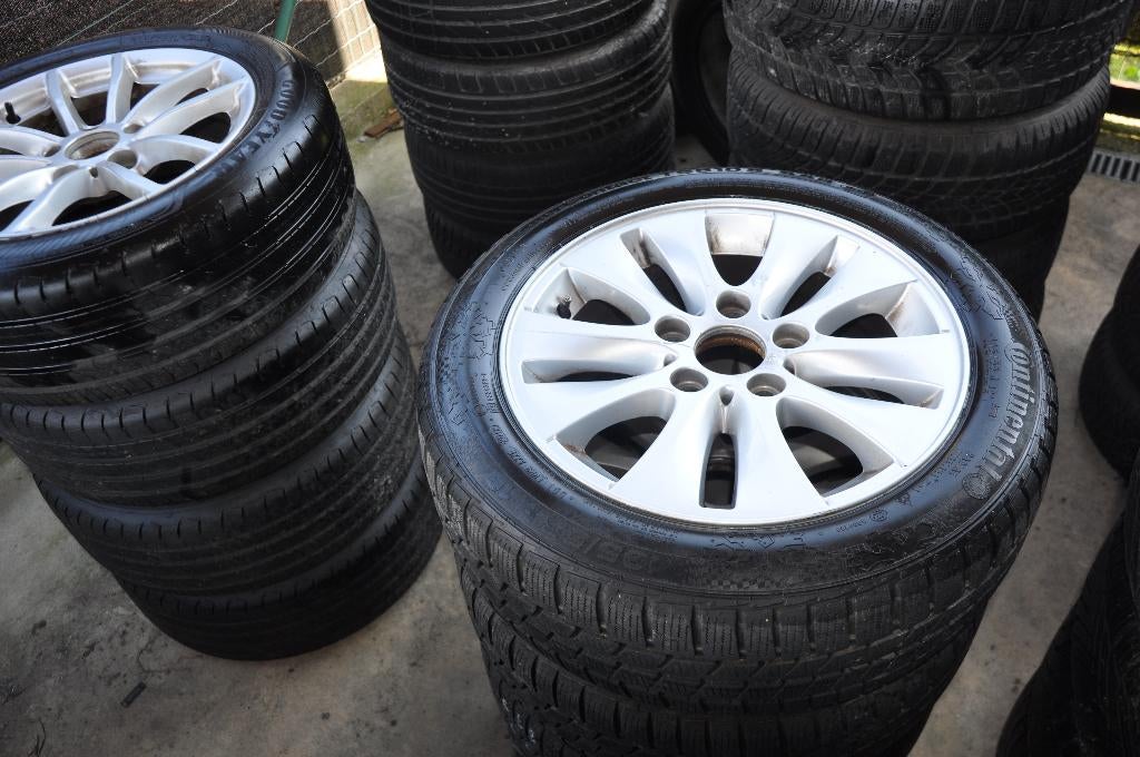 Banden (winter/zomer) op (alu) velg voor BMW - VW - MINI, Auto-onderdelen, Banden en Velgen, Ophalen, Gebruikt, 16 inch, Banden en Velgen