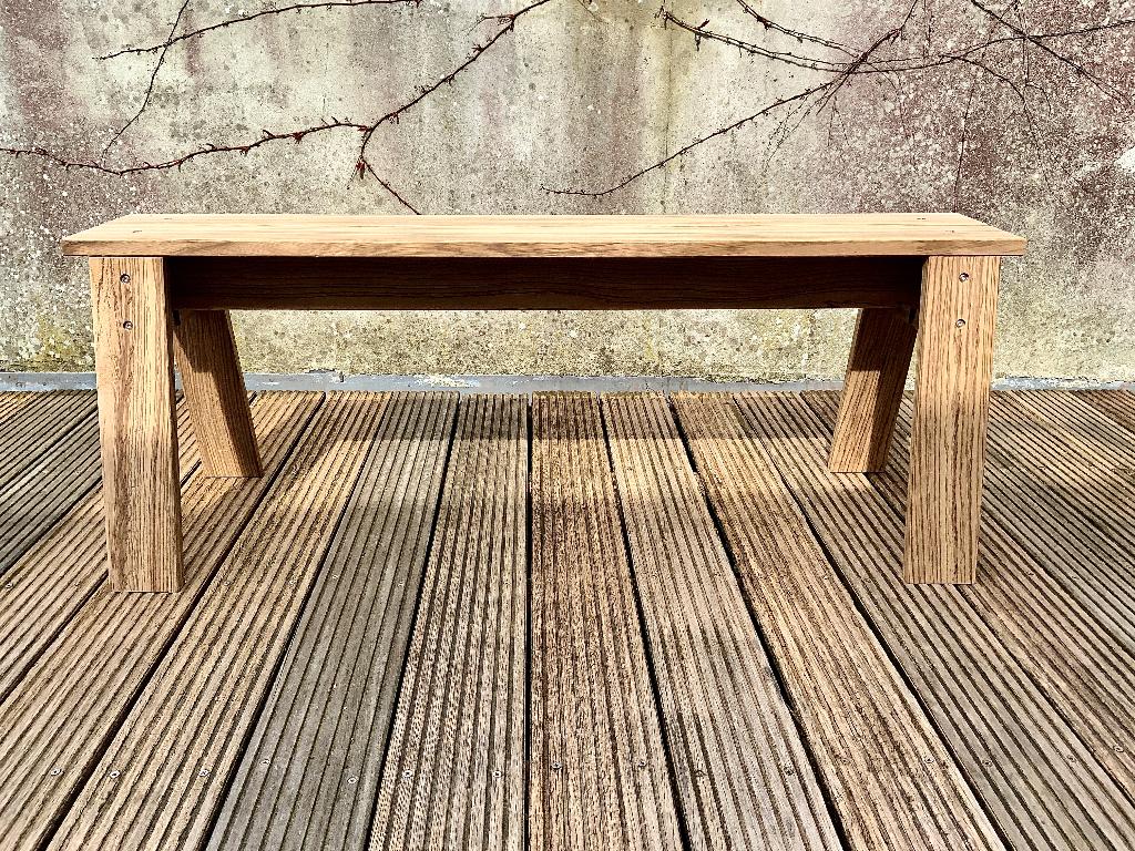 Nouveaux bancs en bois en Zebrano massif, Enlèvement, Neuf, sans emballage, Mobilier