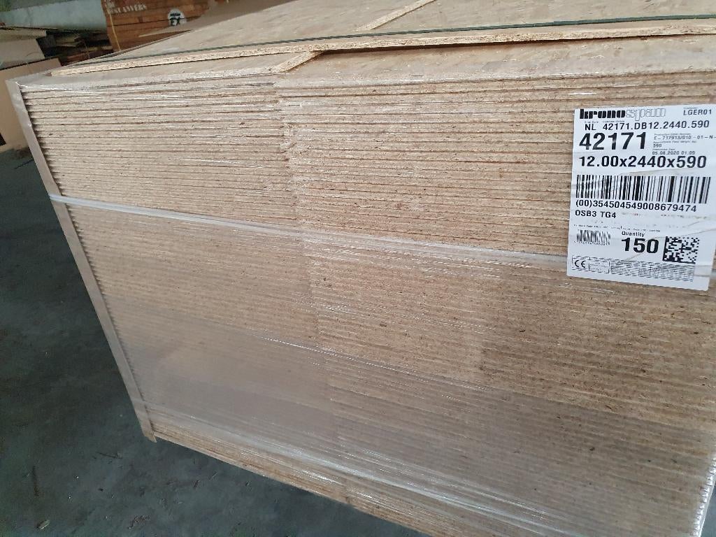 OSB-3 constructieplaten en Berken betonplex, Bricolage & Construction, Plaques & Panneaux, Neuf, Autres matériaux, Enlèvement