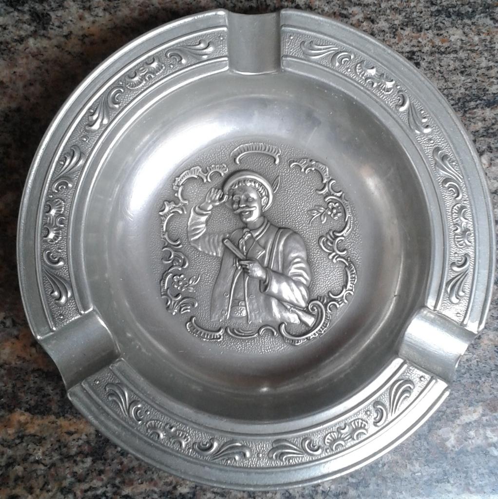 Tinnen asbak - Frieling Tin - Duitsland, Antiek en Kunst, Ophalen of Verzenden