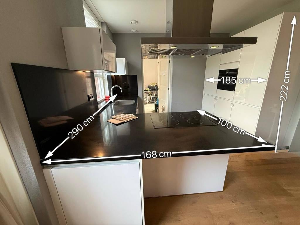 #12 Cuisine équipée moderne, Enlèvement, Blanc, Composite, Brillant ou Laqué