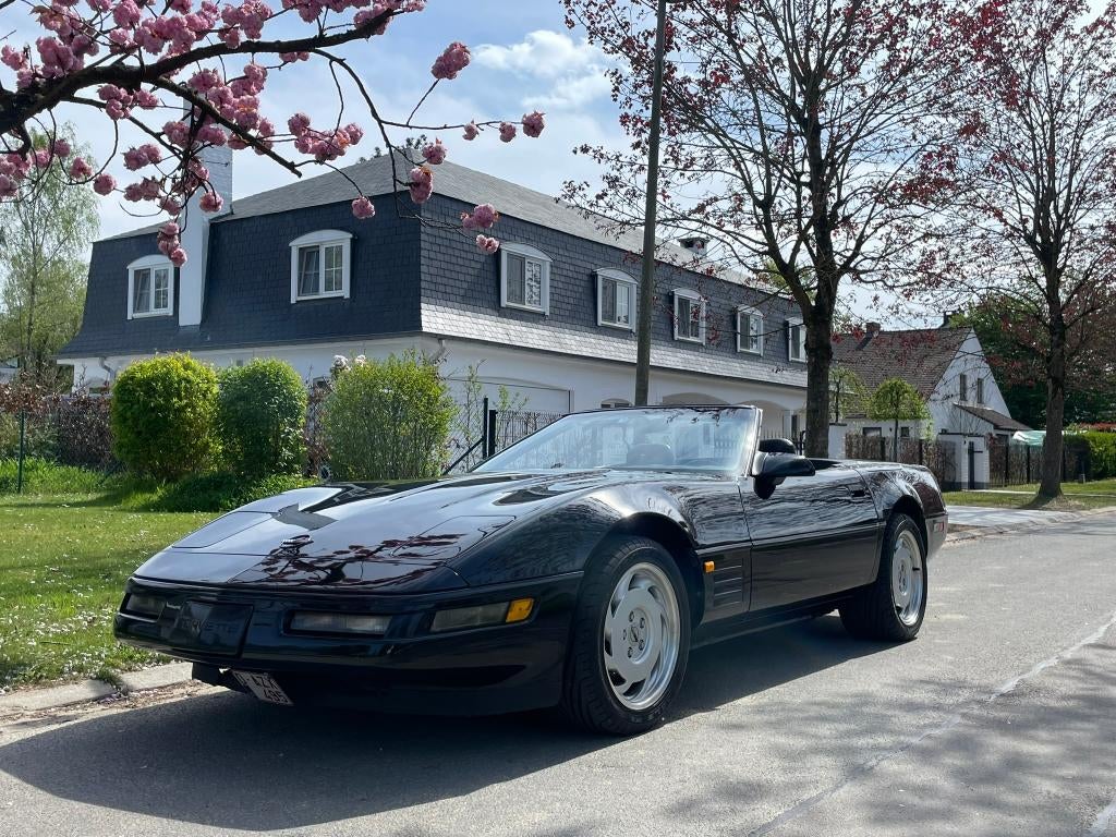 Chevrolet Corvette C4 Cabrio, 1992, LT1, Auto, PARFAIT ETAT!, Autos, Chevrolet, Cuir, Achat, Éclairage LED, Noir