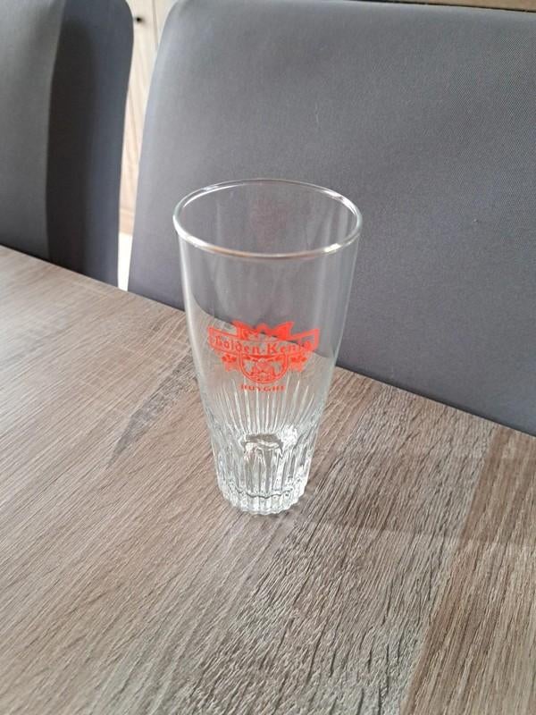 Golden Kenia glas, Ophalen of Verzenden, Zo goed als nieuw, Bierglas