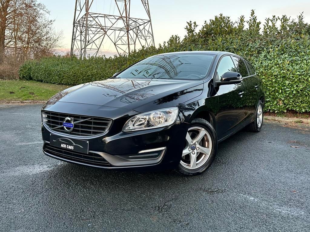 Volvo V60 Break 1.6 Diesel 2016 Euro 6b Airco 145.000km GPS, Autos, Euro 6, Entreprise, Noir, 5 portes